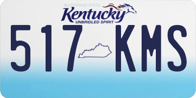 KY license plate 517KMS