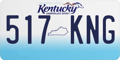 KY license plate 517KNG