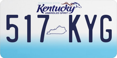 KY license plate 517KYG