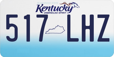 KY license plate 517LHZ