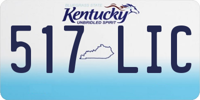 KY license plate 517LIC