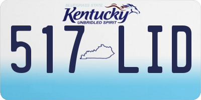 KY license plate 517LID