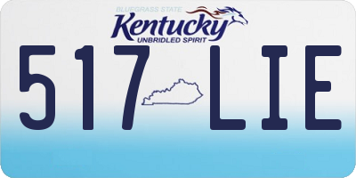 KY license plate 517LIE