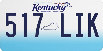 KY license plate 517LIK