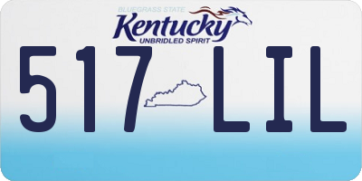 KY license plate 517LIL