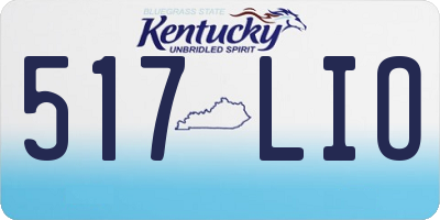 KY license plate 517LIO