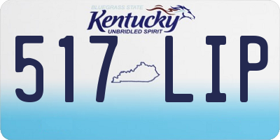 KY license plate 517LIP