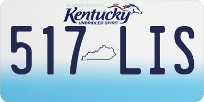 KY license plate 517LIS