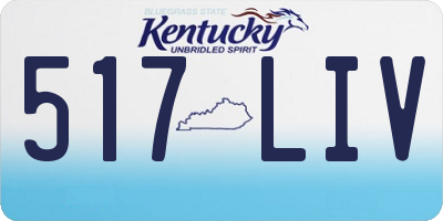 KY license plate 517LIV