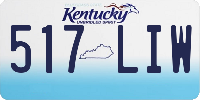 KY license plate 517LIW
