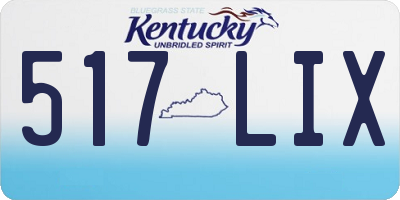 KY license plate 517LIX