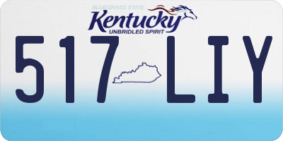 KY license plate 517LIY