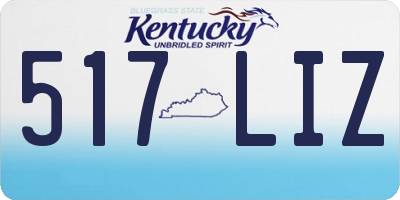 KY license plate 517LIZ