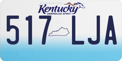 KY license plate 517LJA