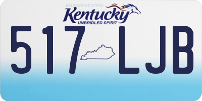 KY license plate 517LJB