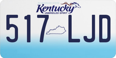 KY license plate 517LJD