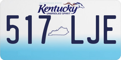 KY license plate 517LJE