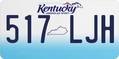 KY license plate 517LJH
