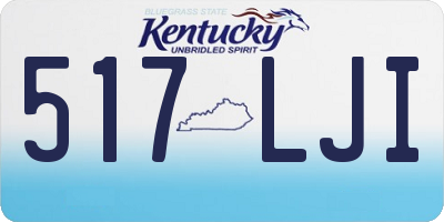 KY license plate 517LJI