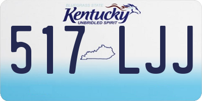 KY license plate 517LJJ
