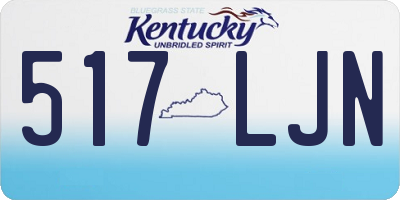 KY license plate 517LJN