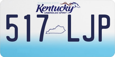 KY license plate 517LJP
