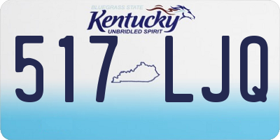 KY license plate 517LJQ