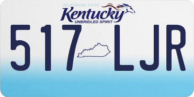 KY license plate 517LJR