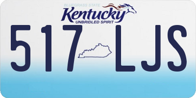 KY license plate 517LJS