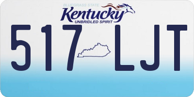 KY license plate 517LJT
