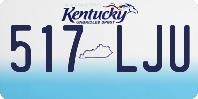 KY license plate 517LJU