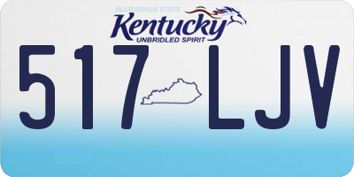 KY license plate 517LJV
