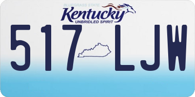 KY license plate 517LJW
