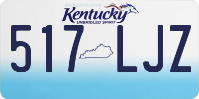 KY license plate 517LJZ