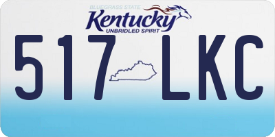 KY license plate 517LKC