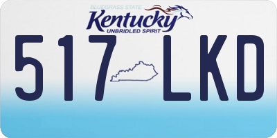 KY license plate 517LKD