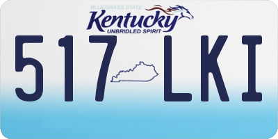 KY license plate 517LKI