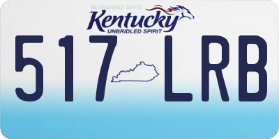KY license plate 517LRB