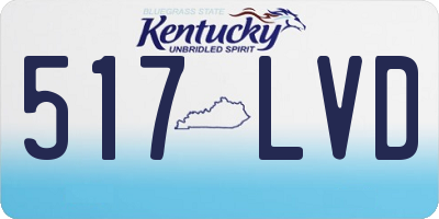 KY license plate 517LVD