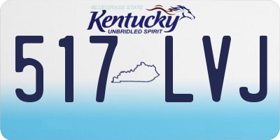 KY license plate 517LVJ