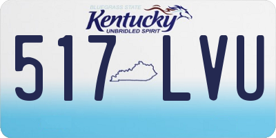KY license plate 517LVU