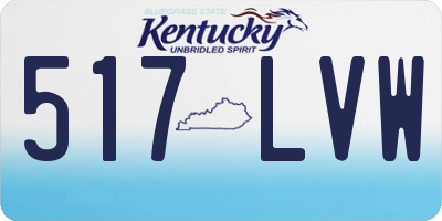 KY license plate 517LVW