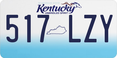 KY license plate 517LZY