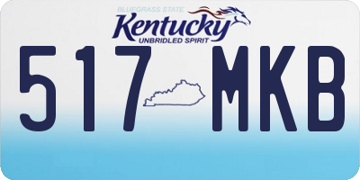 KY license plate 517MKB