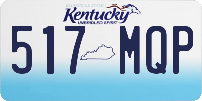 KY license plate 517MQP