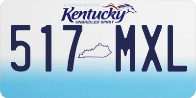 KY license plate 517MXL
