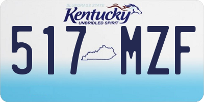 KY license plate 517MZF