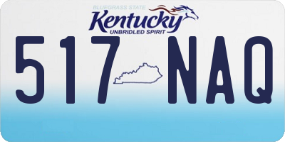 KY license plate 517NAQ