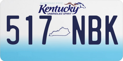 KY license plate 517NBK