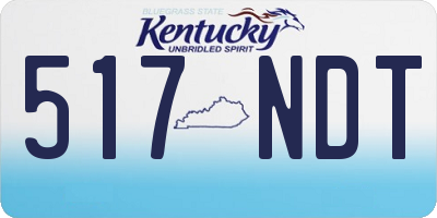 KY license plate 517NDT